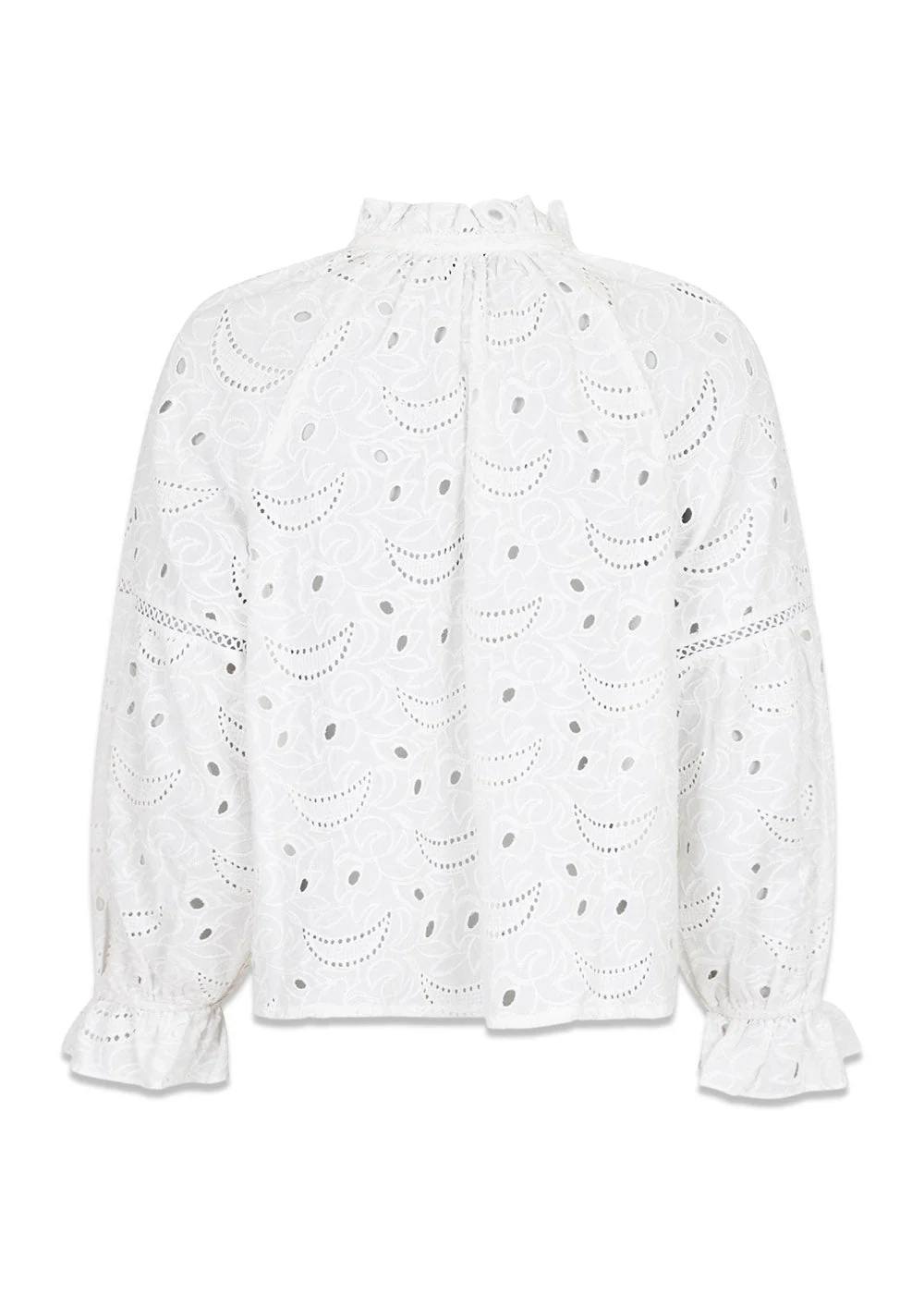 Micah Emb Blouse - White - Image 2