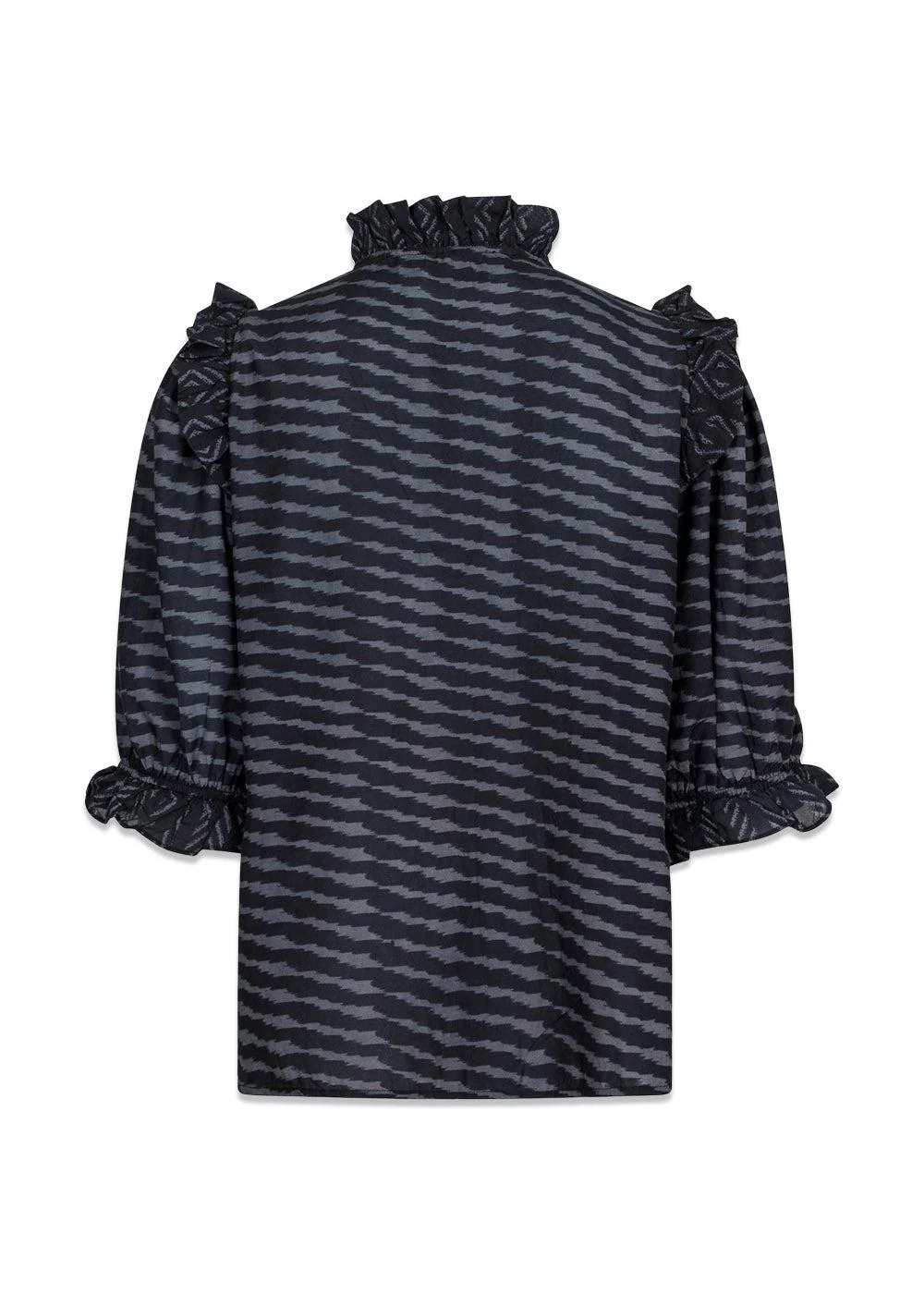 Chacha Graphic Blouse - Black - Image 3