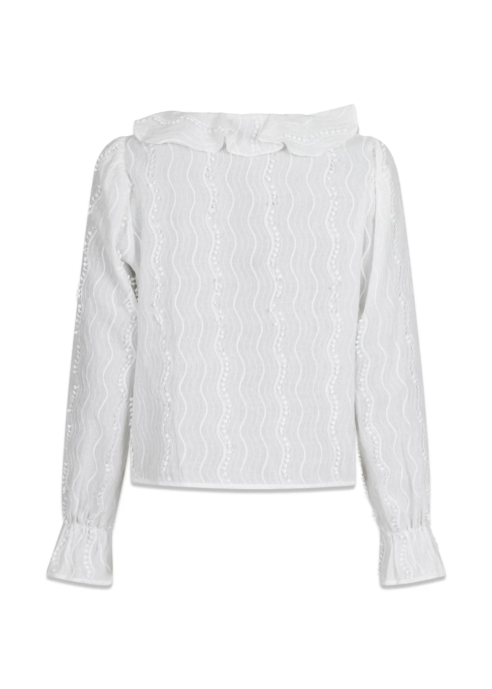 Nanci Wave Blouse - Off White - Image 4