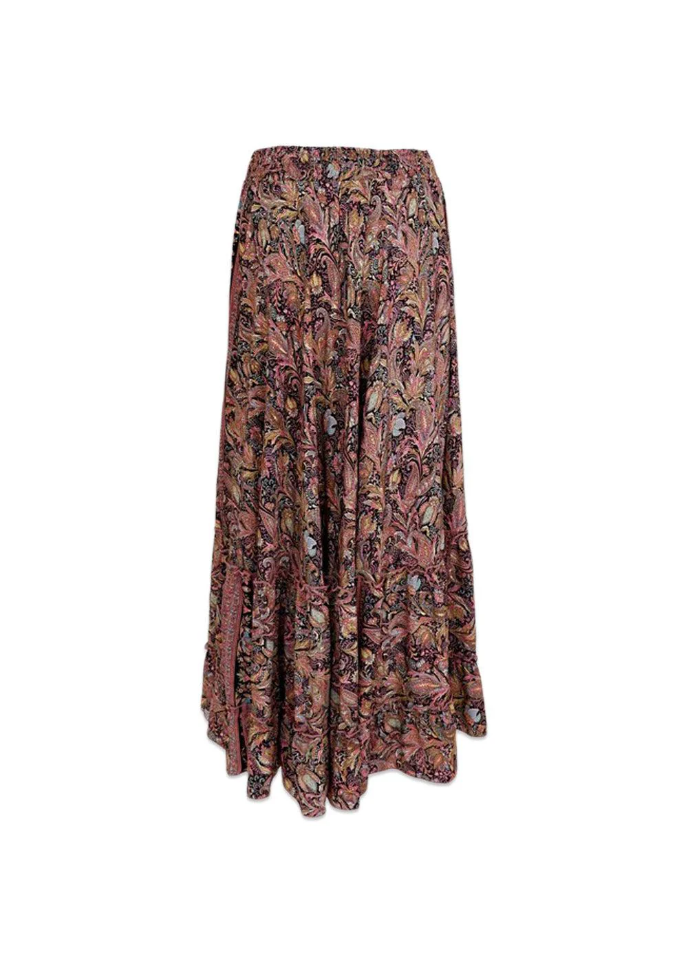 BCLUNA maxi frill skirt - Black Fairy - Image 2