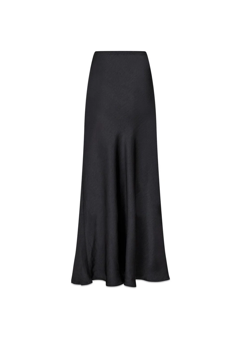 Vicky Heavy Sateen Skirt - Black - Image 3