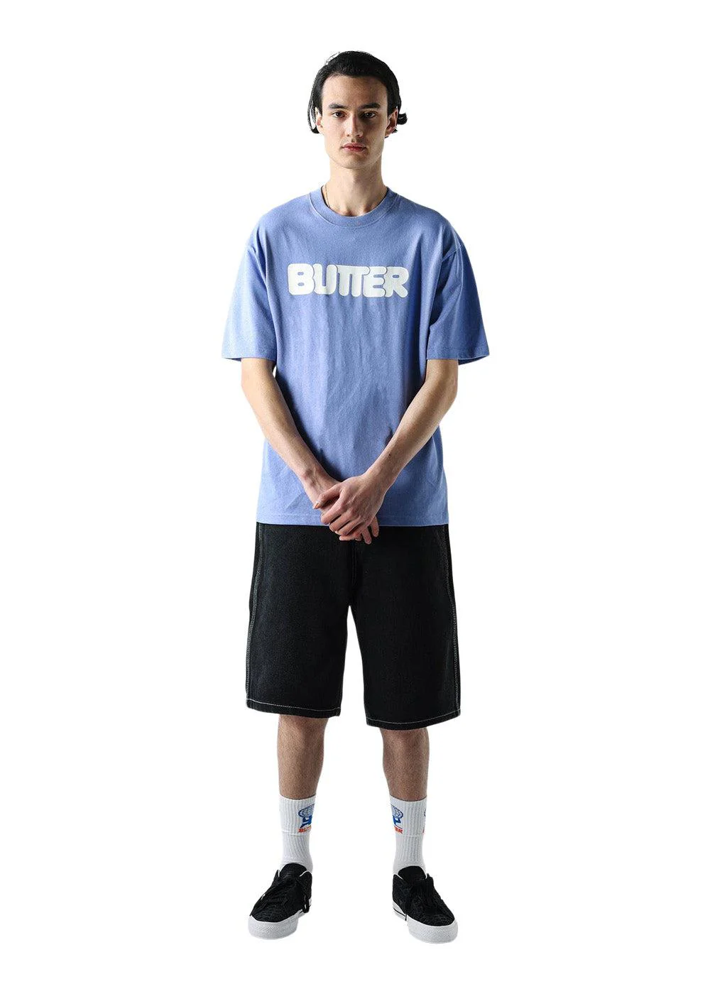 Rounded Logo Tee - Periwinkle - Image 2