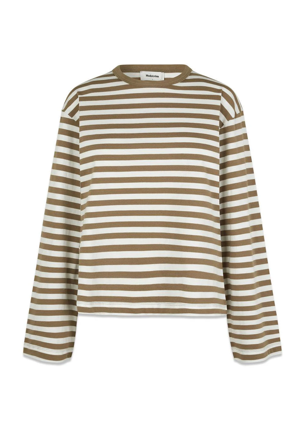 HellenMD LS stripe t-shirt - Dune White Stripe