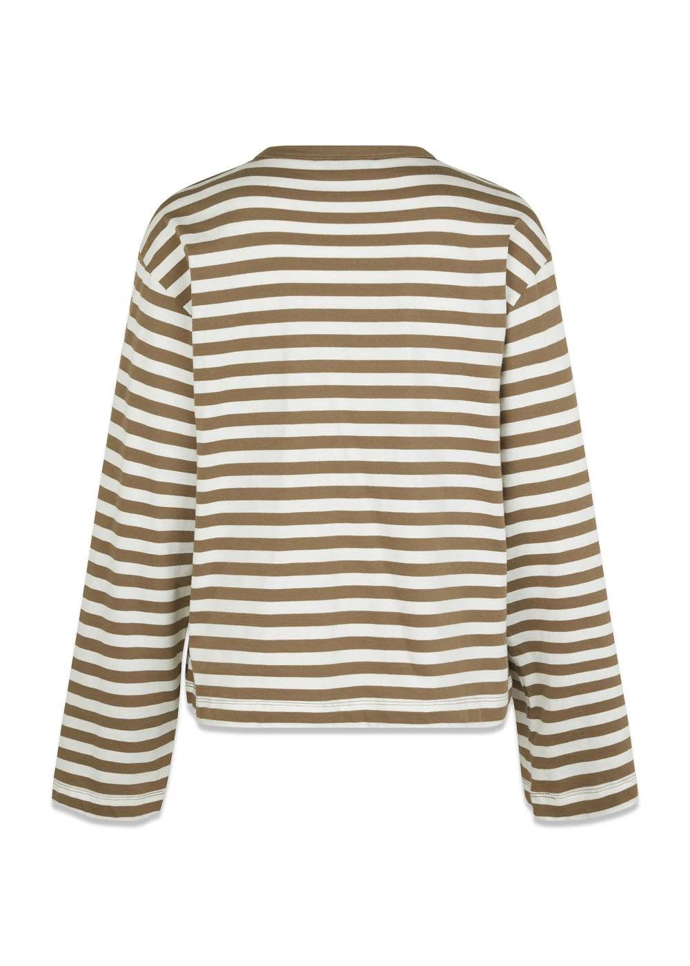 HellenMD LS stripe t-shirt - Dune White Stripe - Image 4