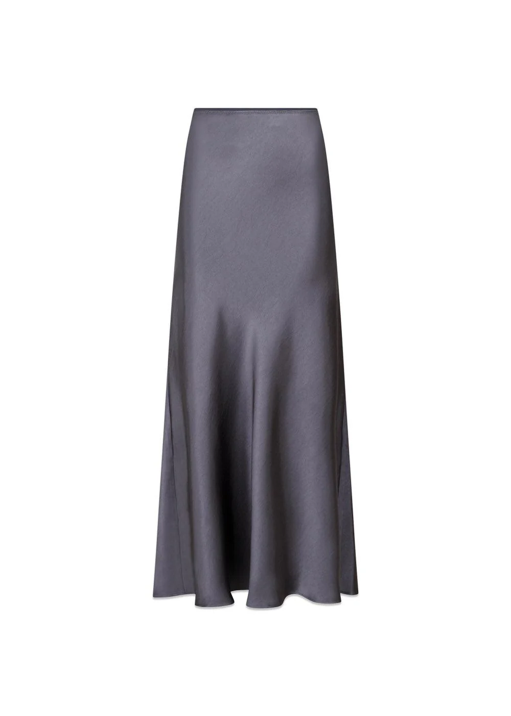 Vicky Heavy Sateen Skirt - Dark Grey