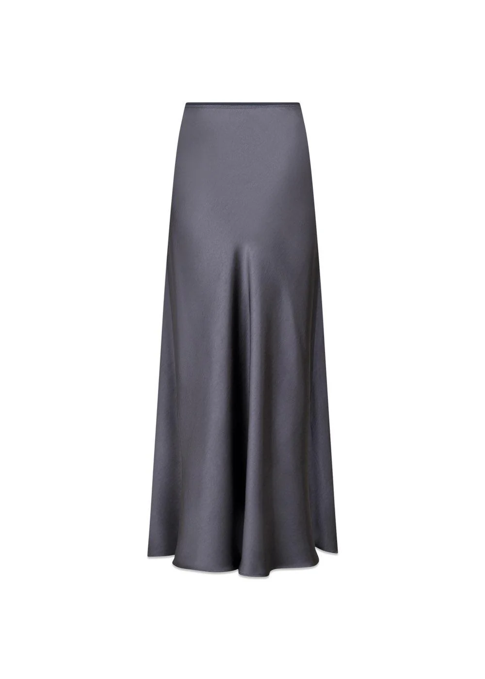 Vicky Heavy Sateen Skirt - Dark Grey - Image 4