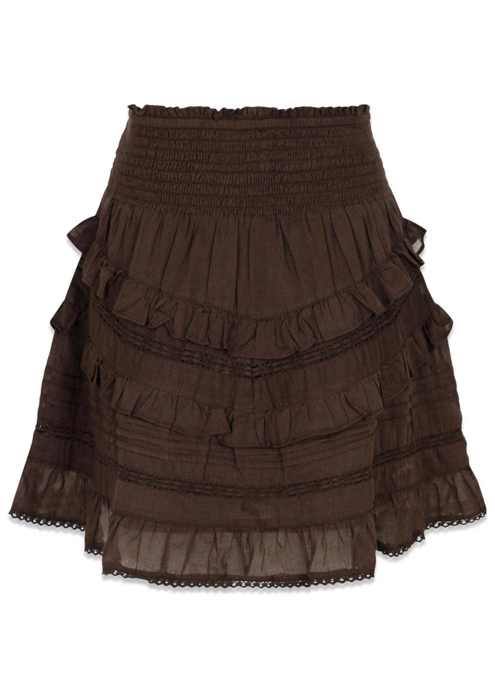 Donna S Voile Skirt - Mocca