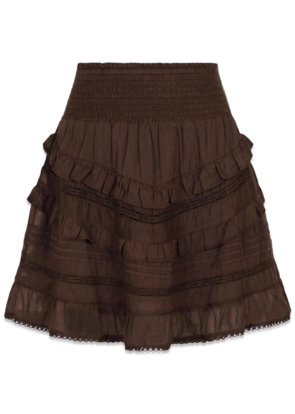 Donna S Voile Skirt - Mocca - Image 2