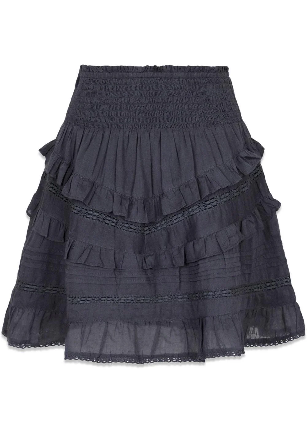 Donna S Voile Skirt - Dark Grey - Image 2