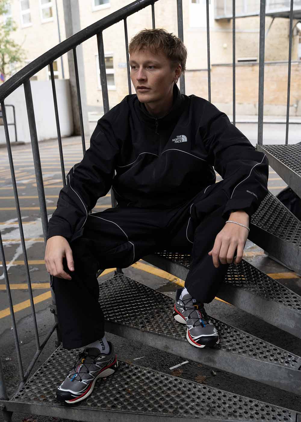 Tek Piping wind pants - Black - Image 2