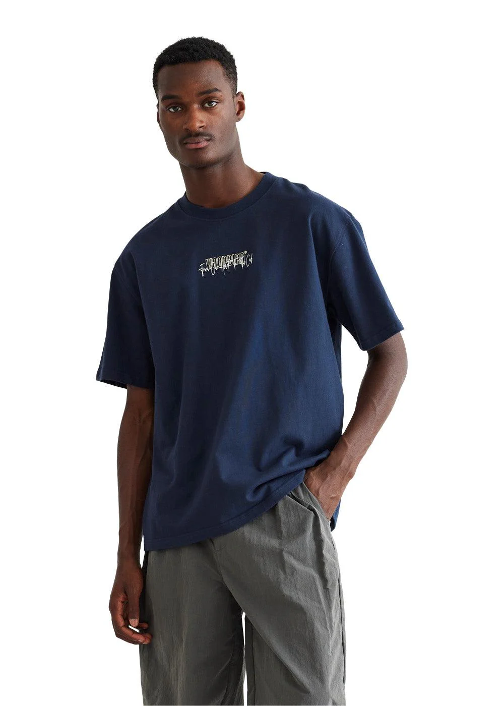 Baine Fish Tee - Navy - Image 3