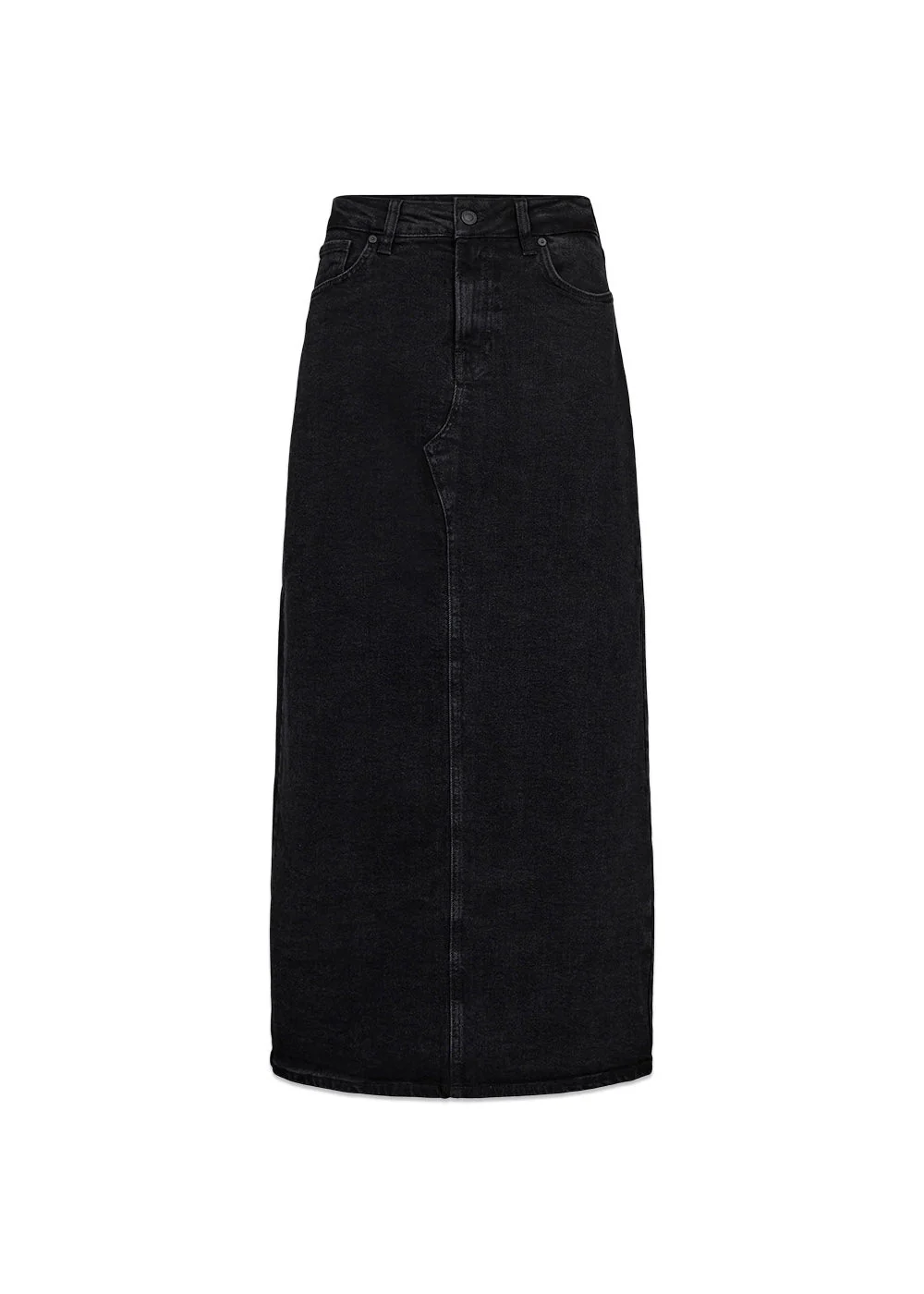 IVY-Zoe Maxi Skirt Wash Faded Black - Black