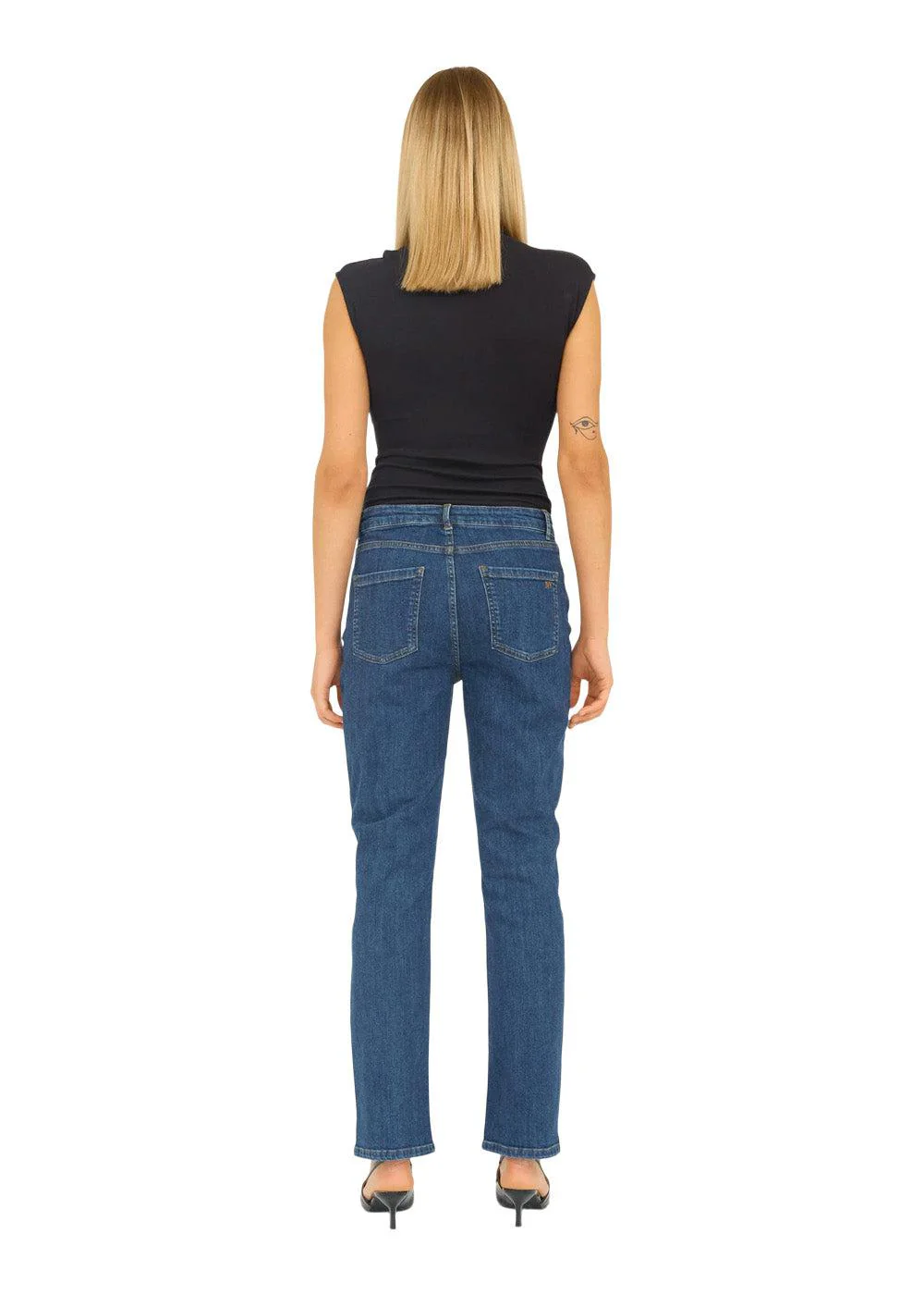 IVY-Lulu Jeans Wash Middark Nottingham - Denim Blue - Image 3