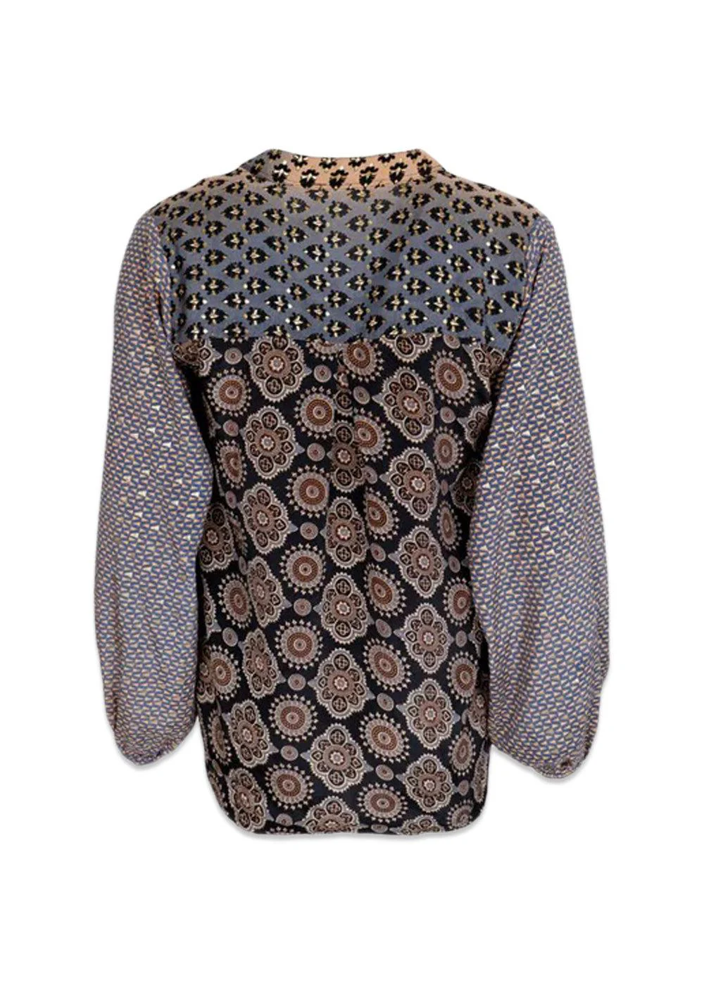 BCLUNA kaftan blouse - Golden Steel Mix - Image 2