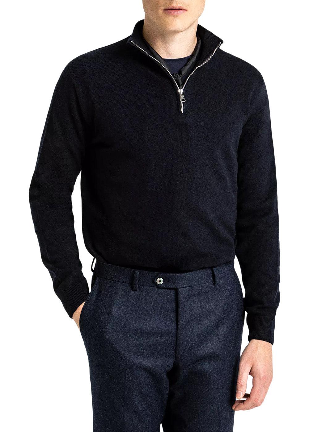 Patton Half Zip - Navy - Image 3