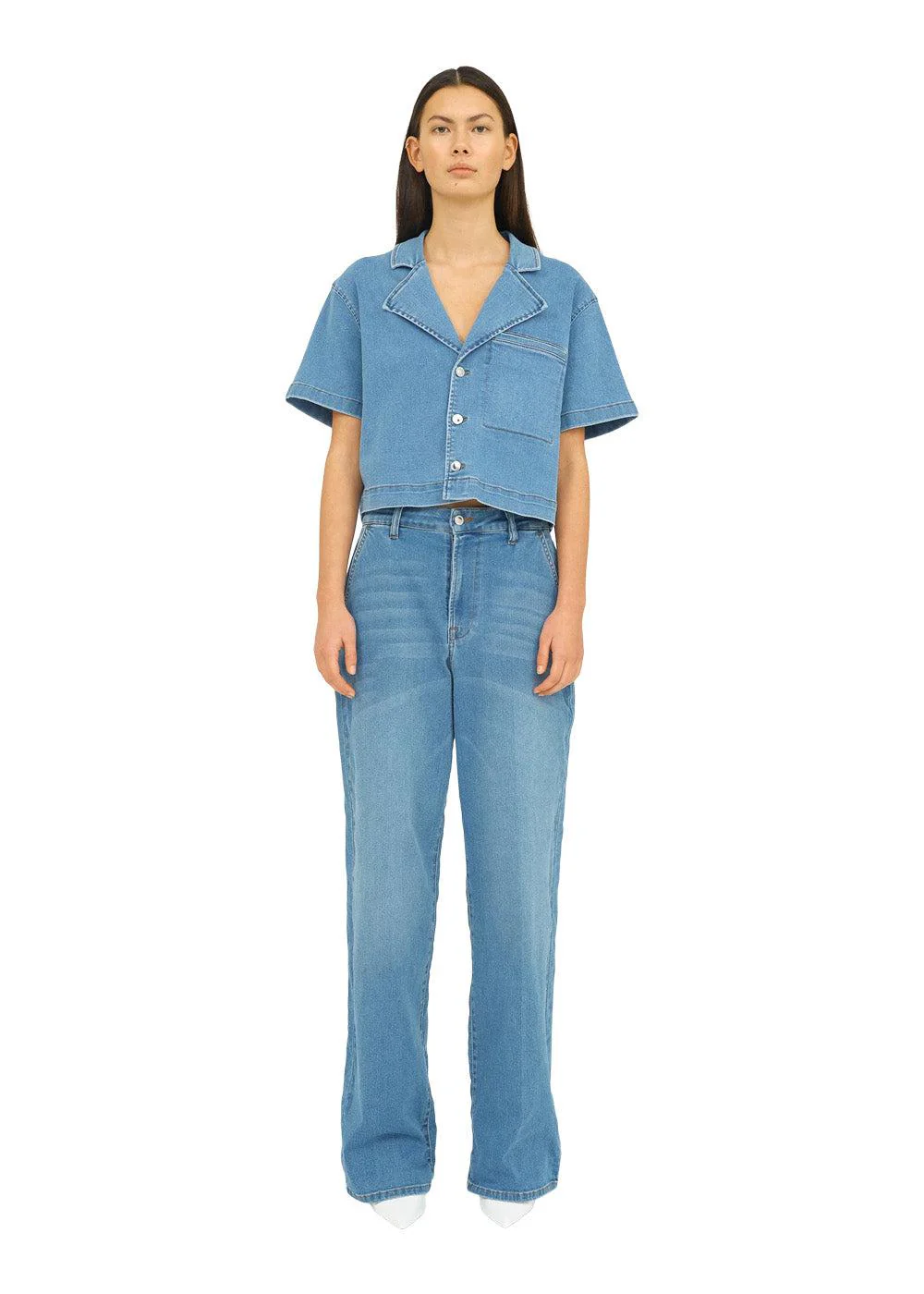 IVY-Augusta French Jeans Wash Cool Barcelona - Denim Blue - Image 2