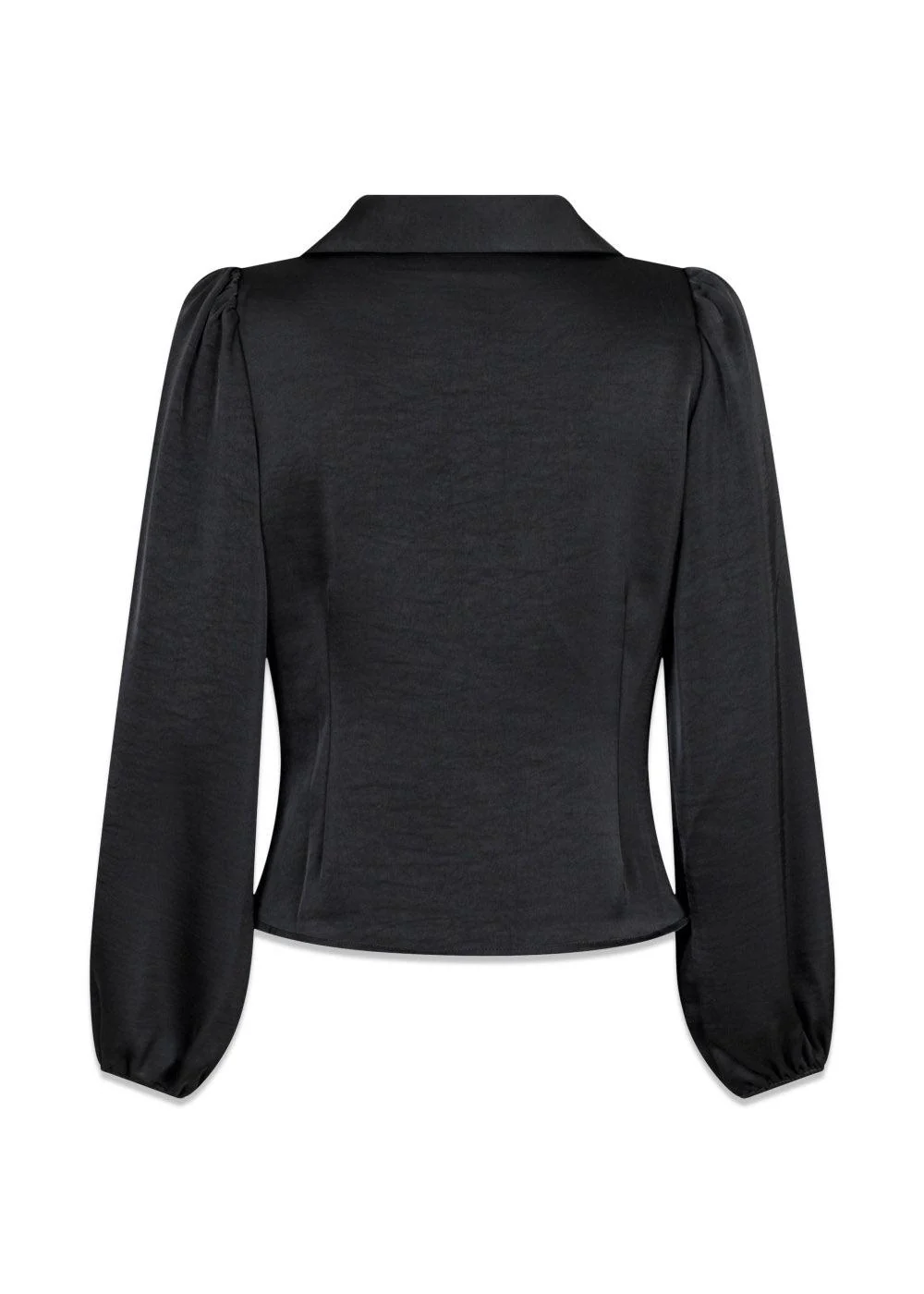 Mille Heavy Sateen Blouse - Black - Image 2