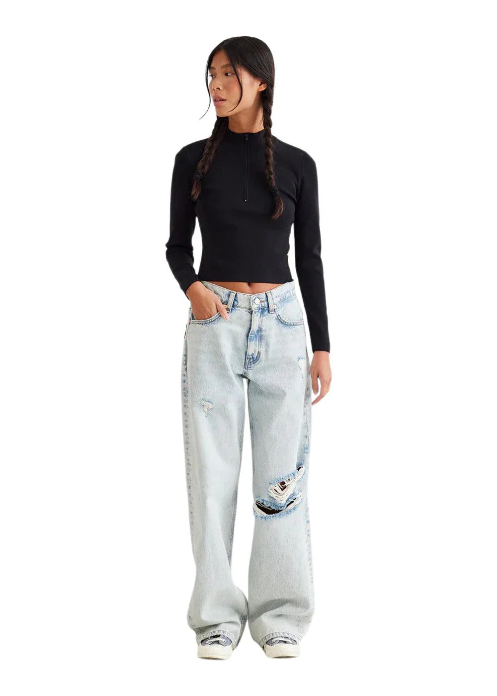 Kathy Wave Jeans - Washed Blue - Image 3
