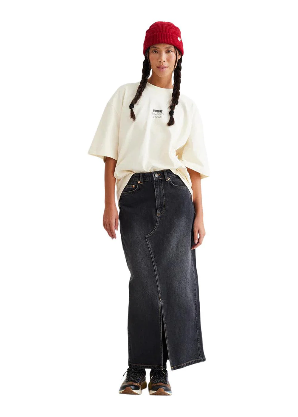 Pander Denim Skirt - Black - Image 4