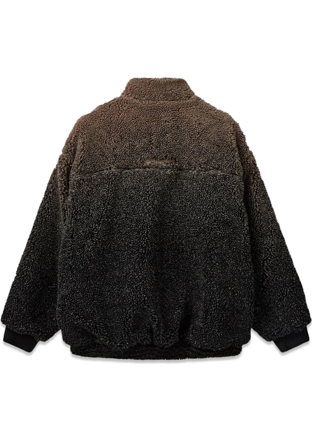 Piana Pile Jacket - Creamy Grey/Black - Image 2