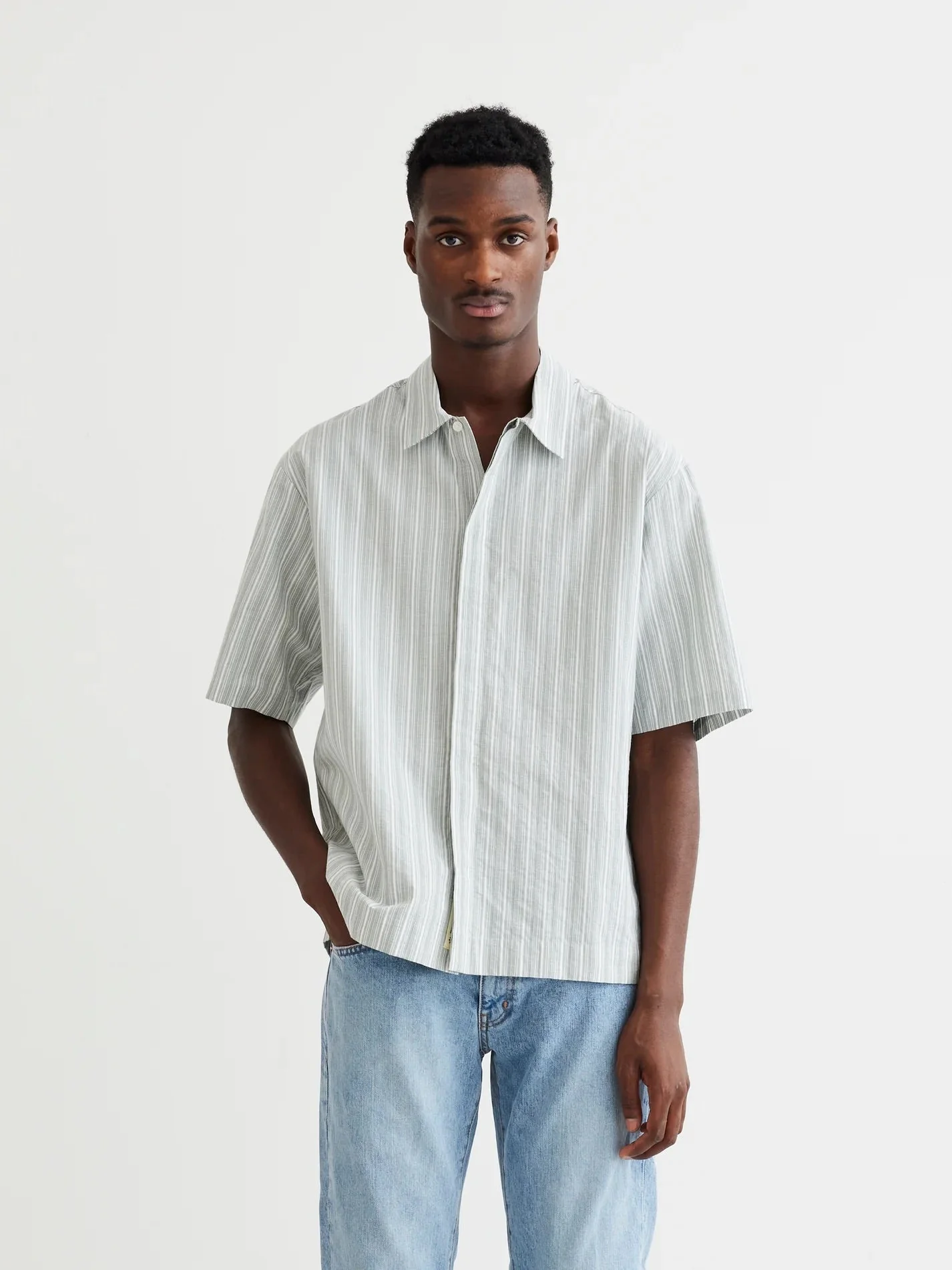 Banks Stripe Shirt - Off White - Image 2