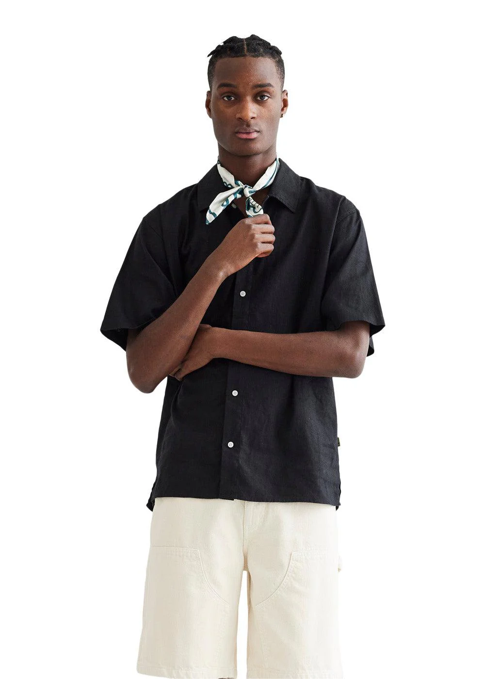 Banks Linen Shirt - Black - Image 2