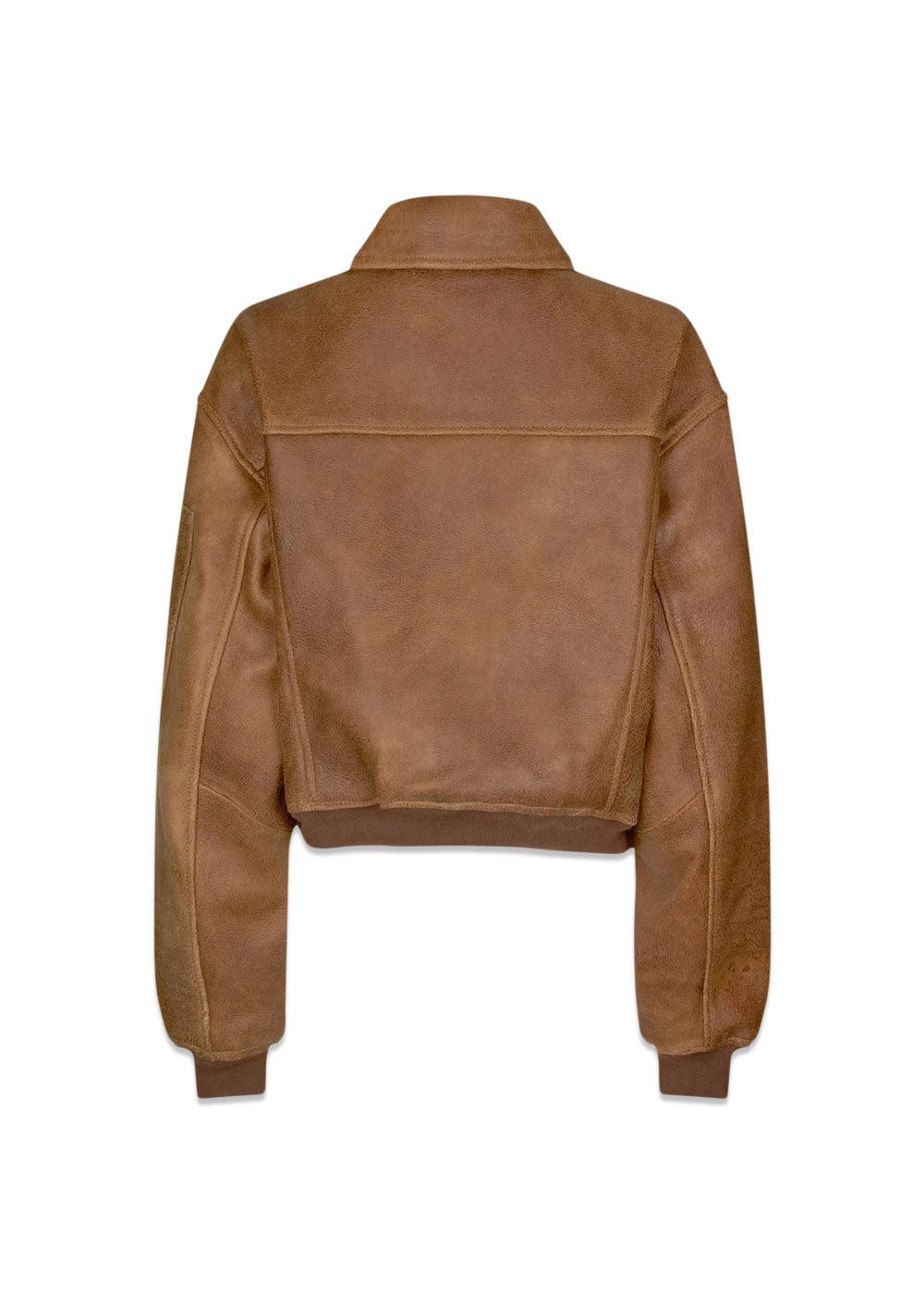 Rocky Leather Bomber - Used Brown - Image 4