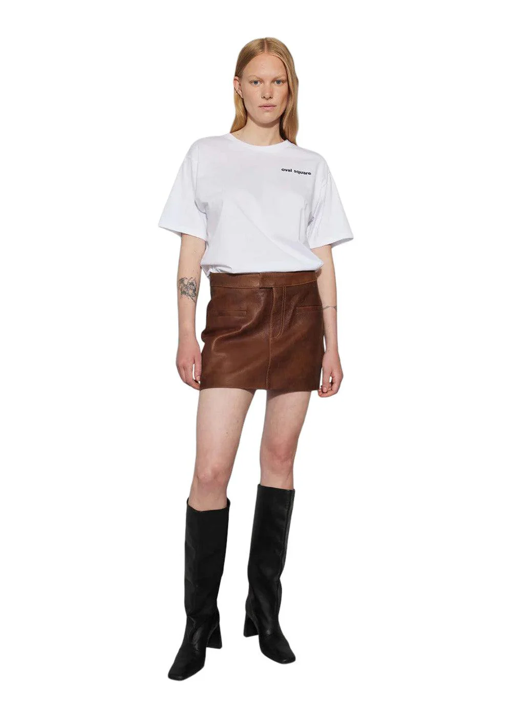 Rocky Leather Skirt - Used Brown - Image 5