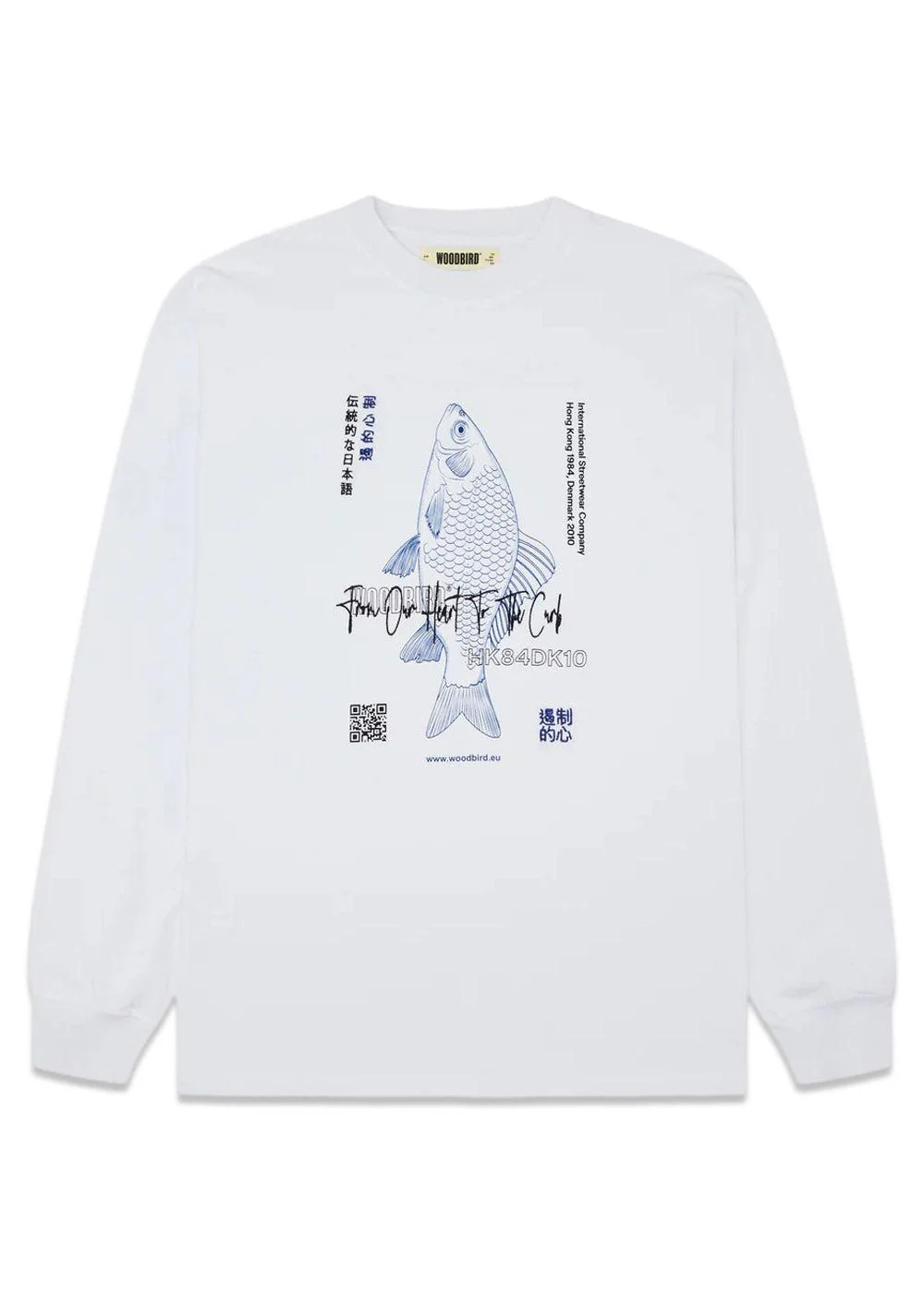 Hailie Fish L/S Tee - White