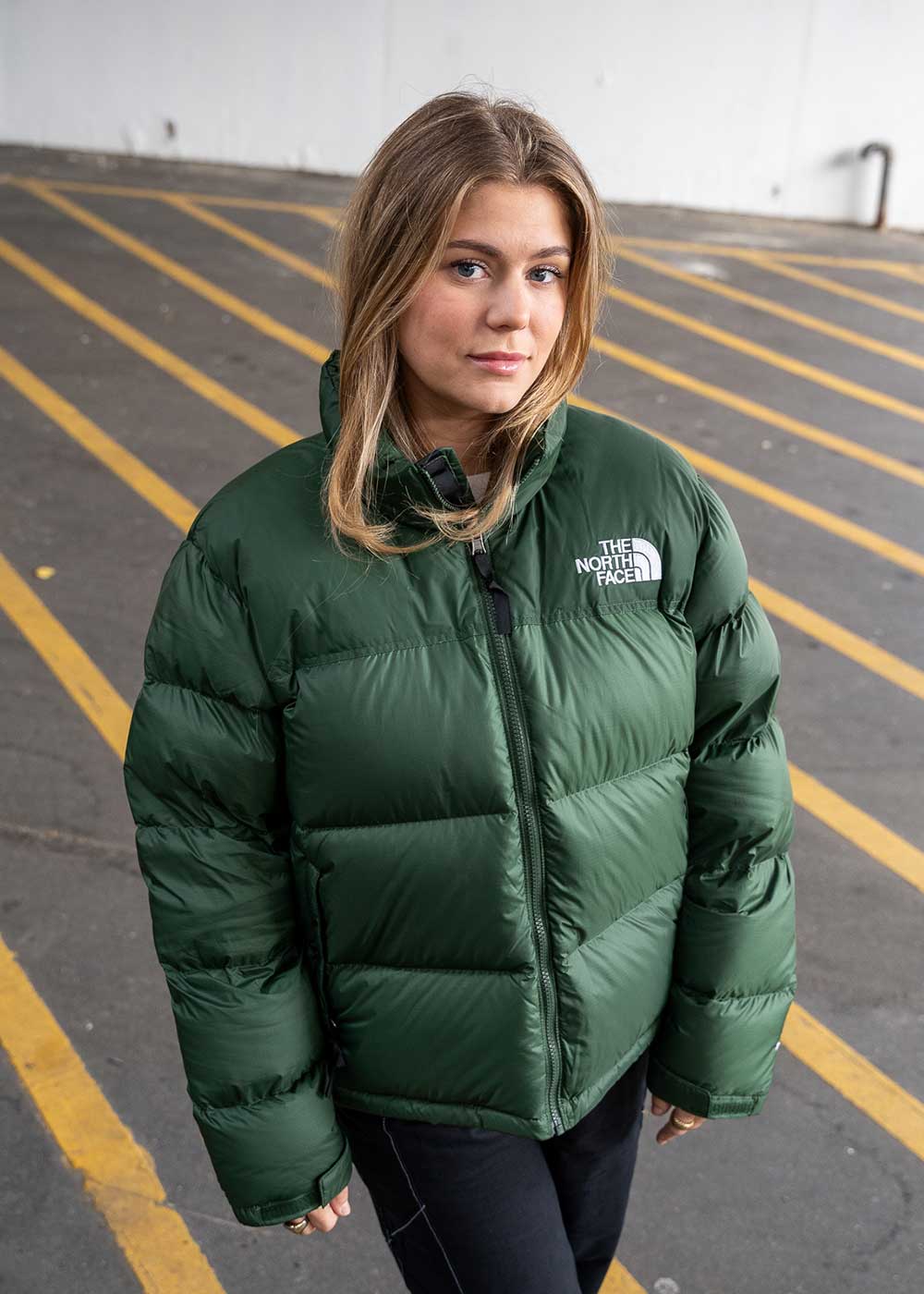 W 96 Retro Nuptse JKT - Pine Needle - Image 2