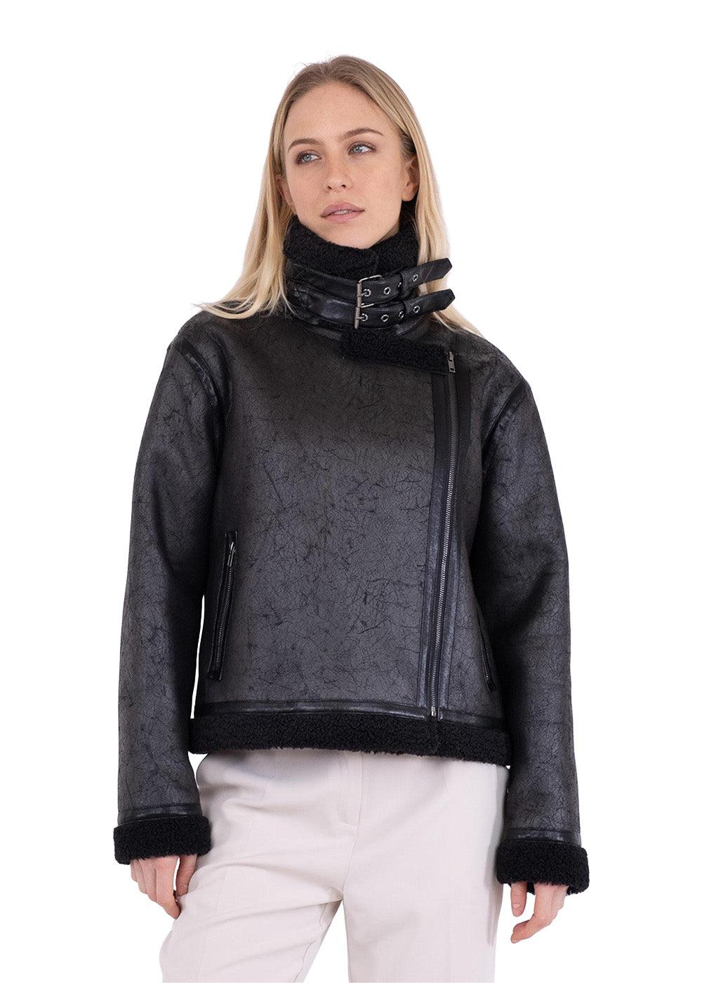 Sadie Teddy Jacket - Black - Image 3