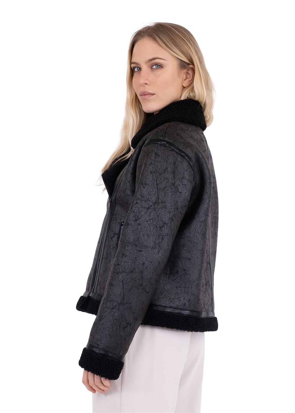 Sadie Teddy Jacket - Black - Image 4