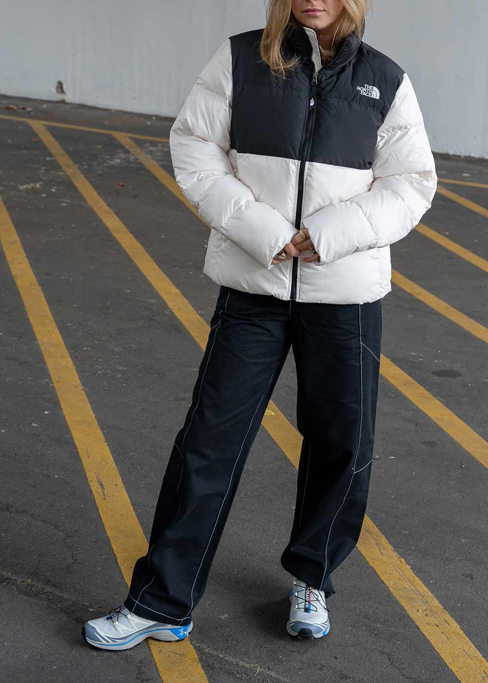 W SAIKURU JACKET GRDNIAWHT/TNFBK - Grdniawht - Image 2