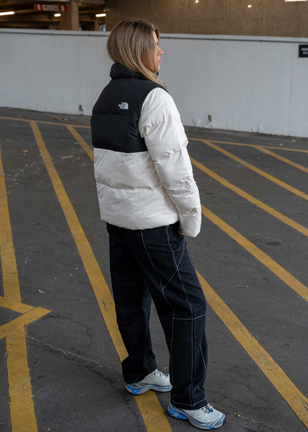 W SAIKURU JACKET GRDNIAWHT/TNFBK - Grdniawht - Image 3
