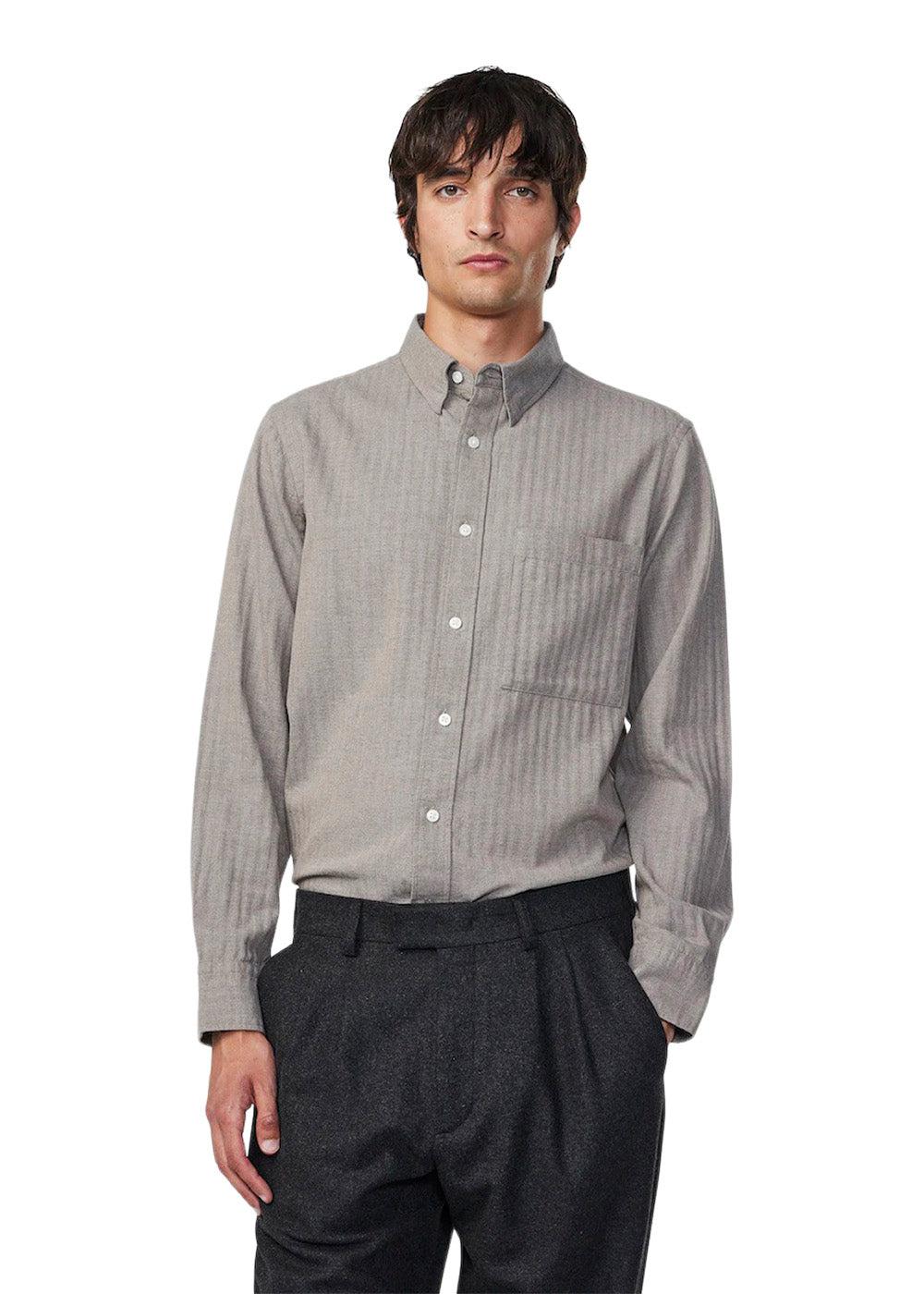 Cohen Shirt 5726 - Khaki Melange - Image 2