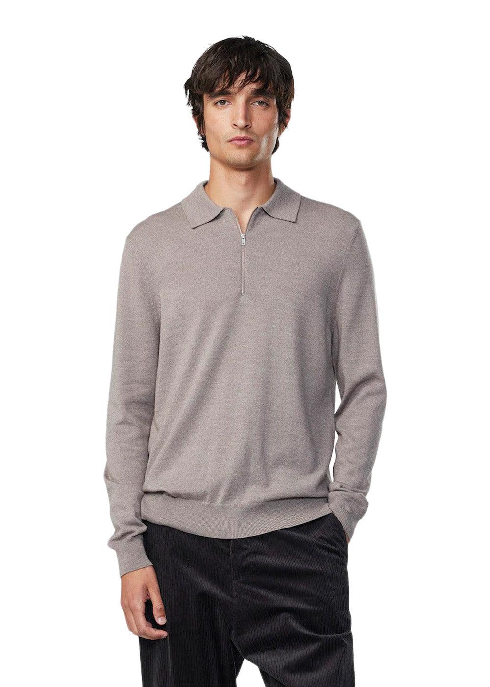Sergio zip polo 6605 - Stone - Image 2