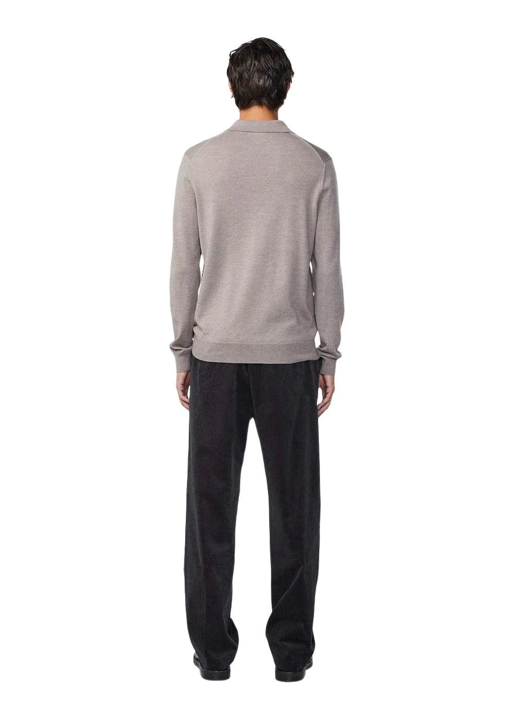 Sergio zip polo 6605 - Stone - Image 3