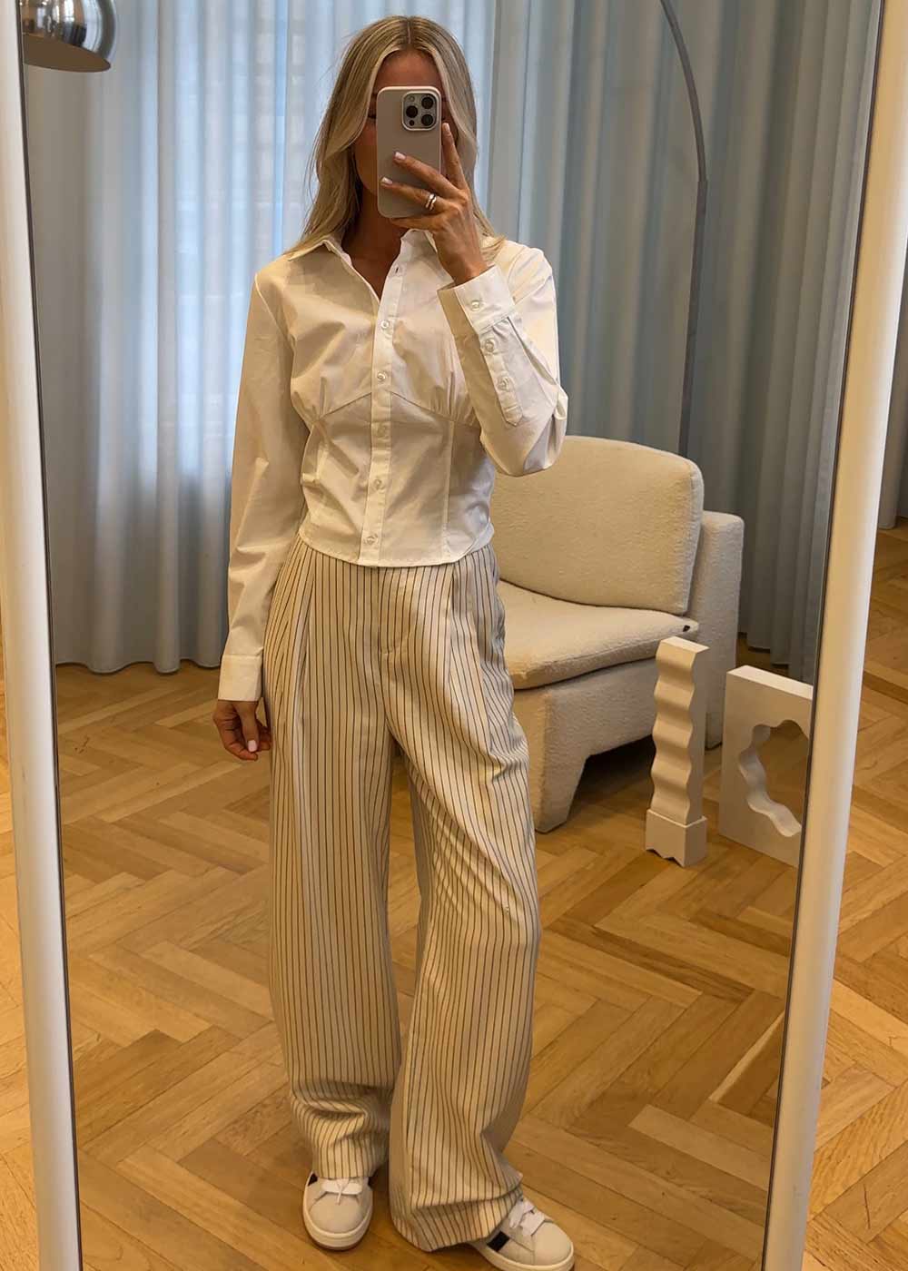 IsabelMD pants - Summer Sand Pinstripe - Image 6