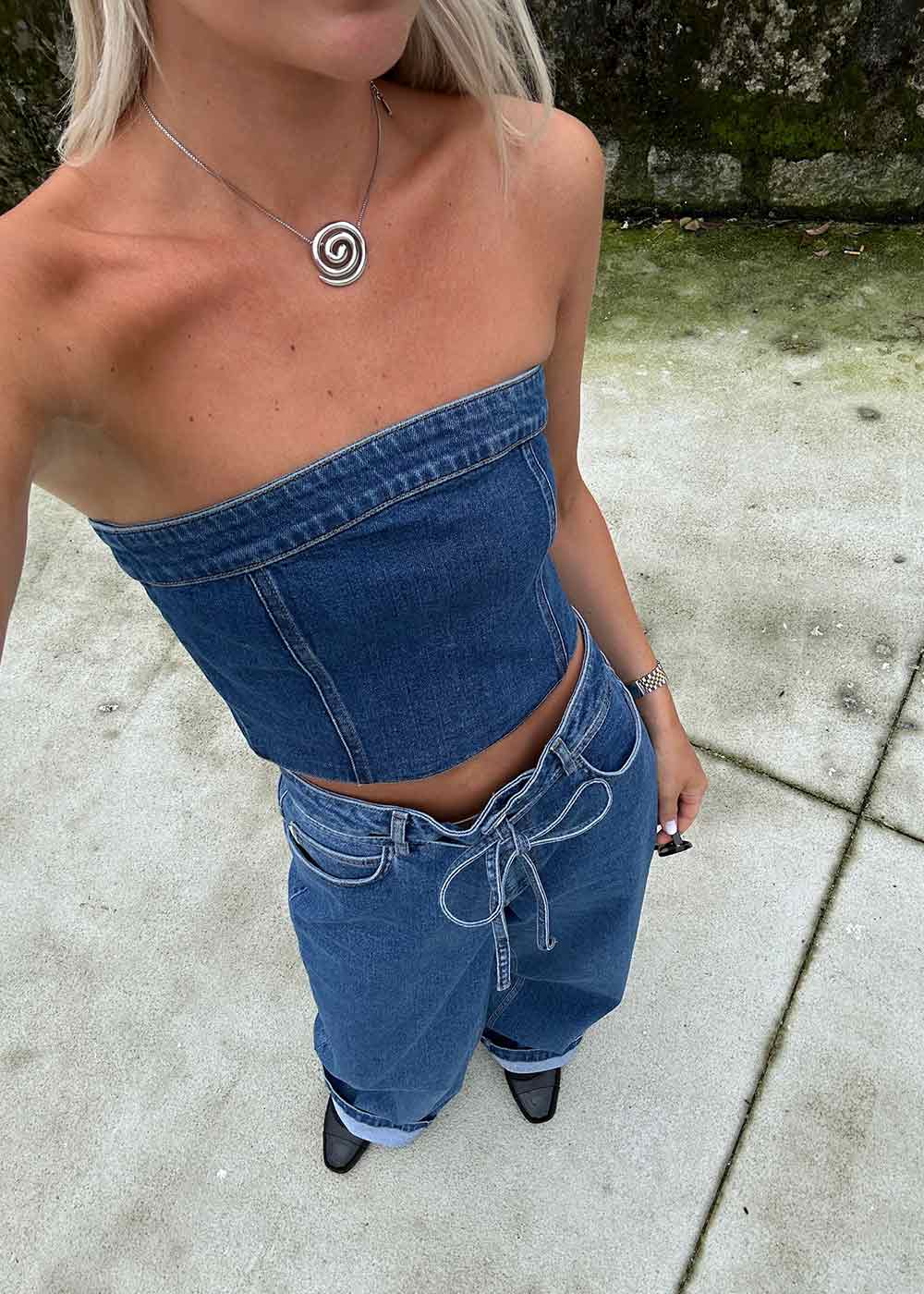IvannaMD top - Distressed Blue - Image 3