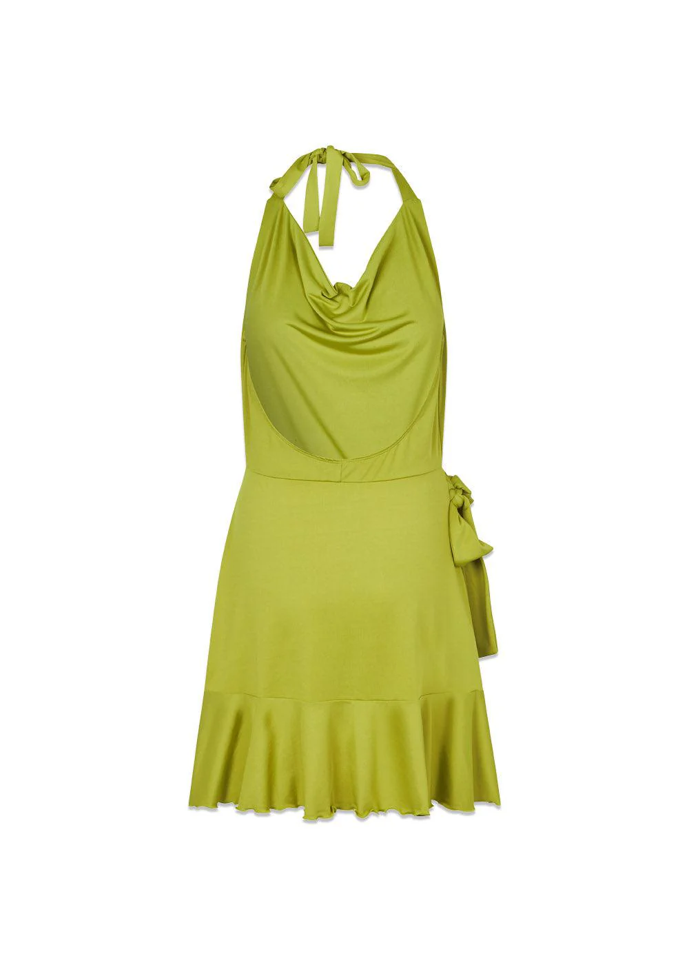 JosefineMD flowy dress - Golden Lime - Image 5