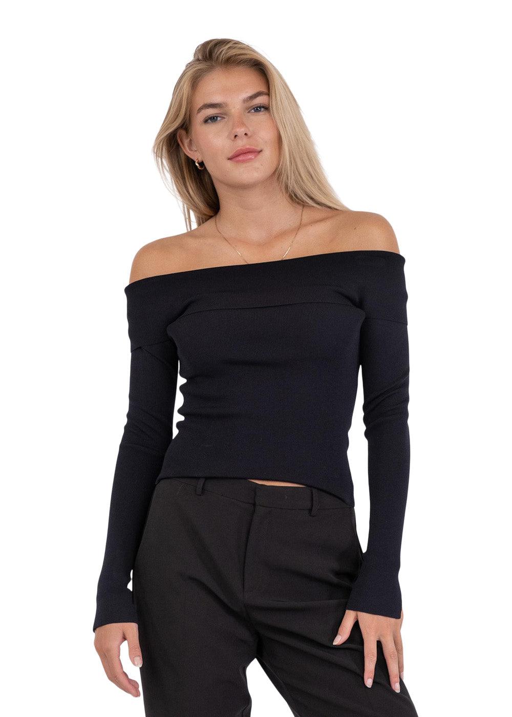 Jessy Knit Blouse - Black - Image 3