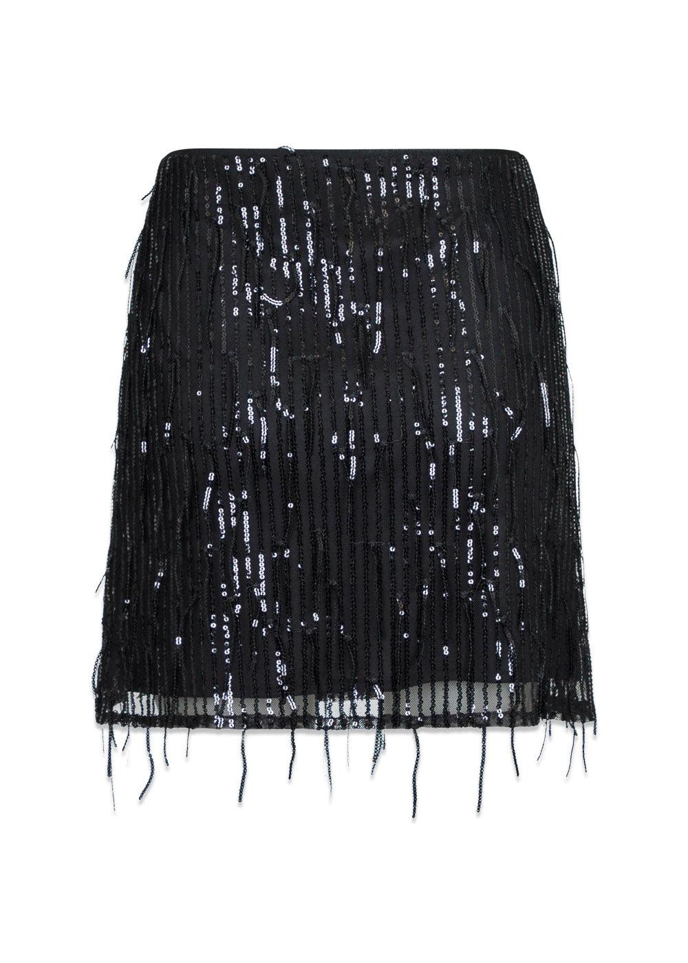 Miva Sequins Skirt - Black - Image 4