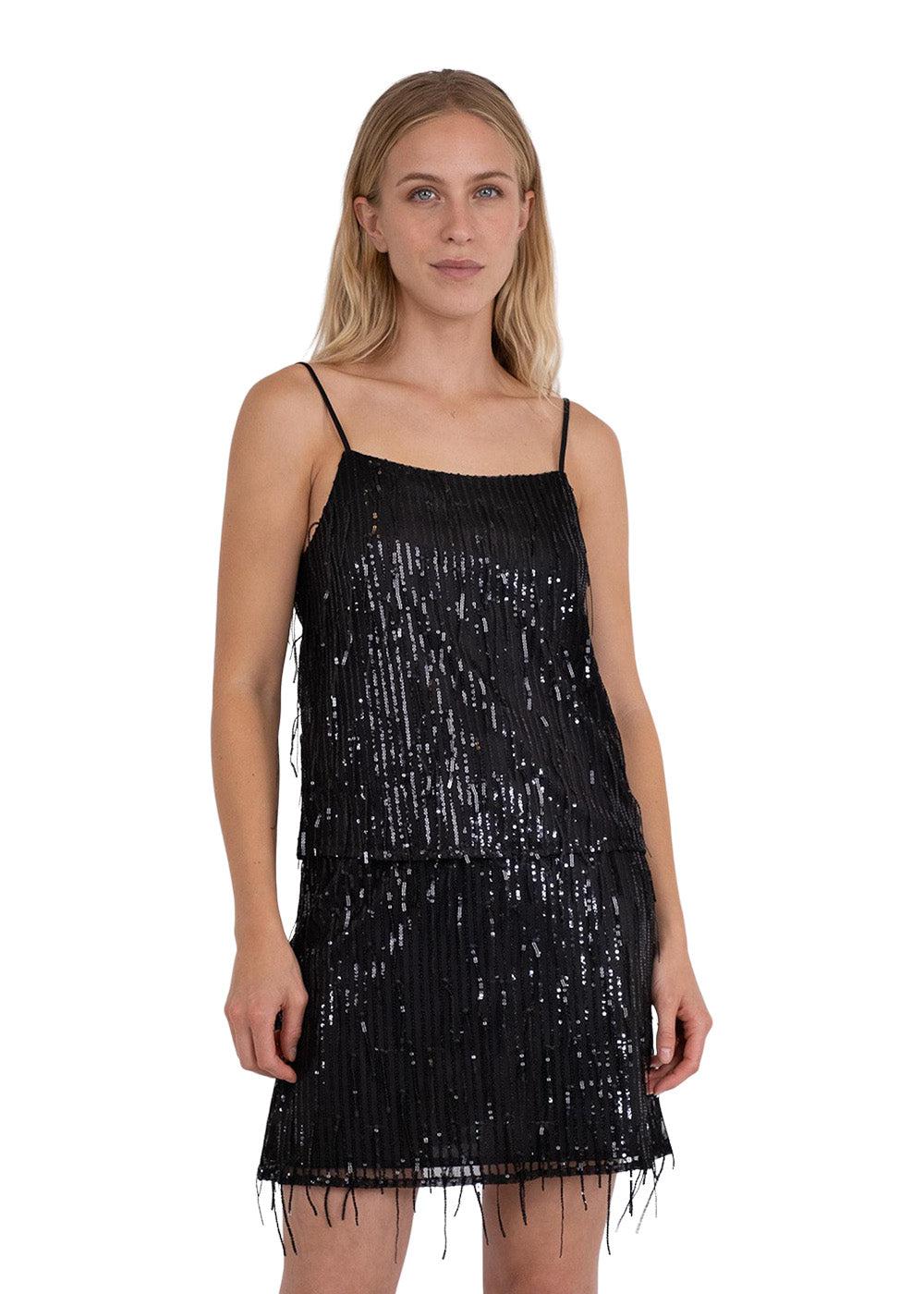 Reganna Sequins Top - Black - Image 4