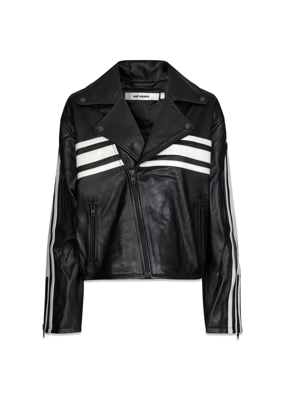 Race Leather Jacket - Black