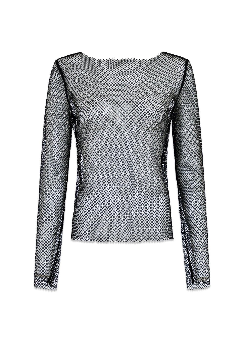 Aimee Stone Blouse - Black