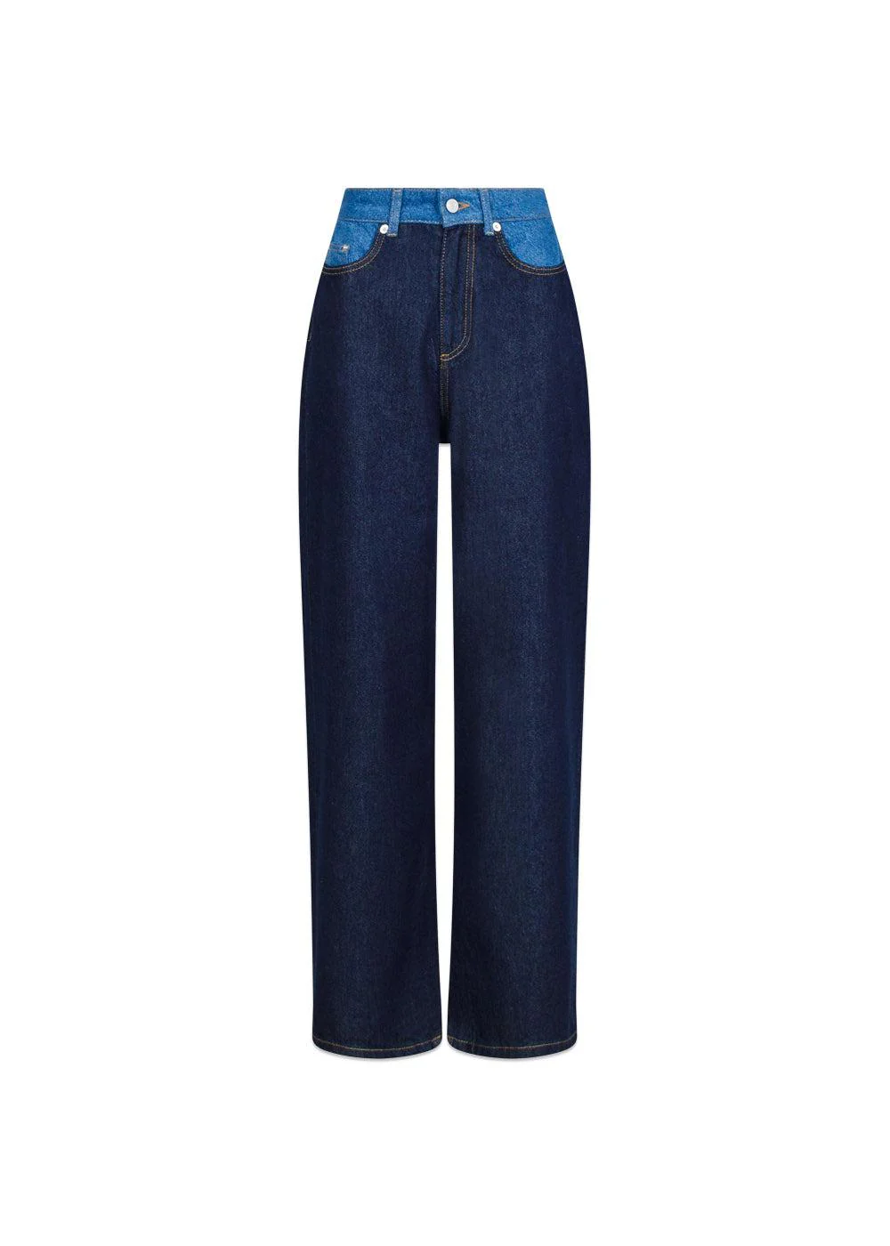 Duran Contrast Pants - Dark Blue