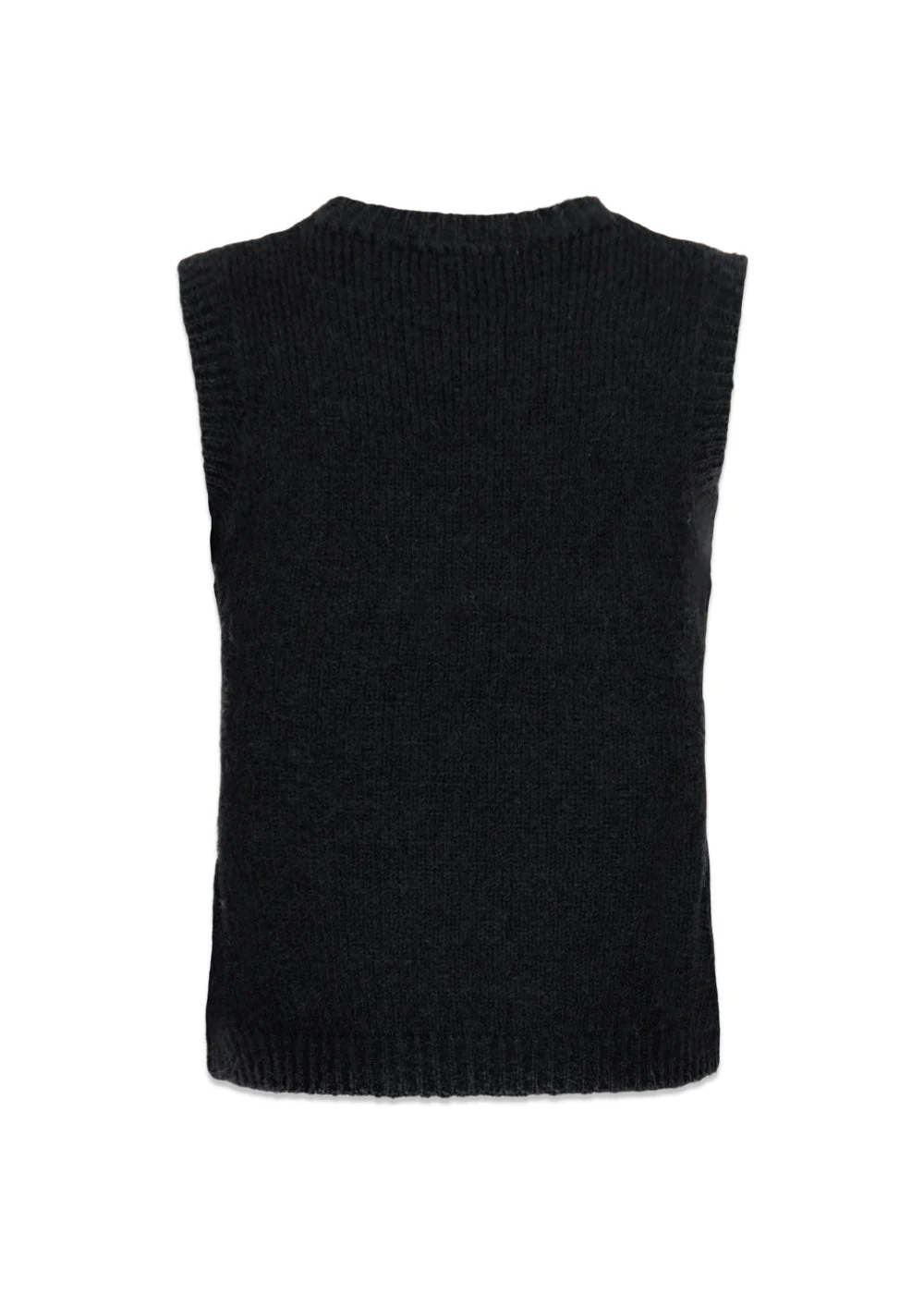 Franko Soft Knit Waistcoat - Black - Image 2