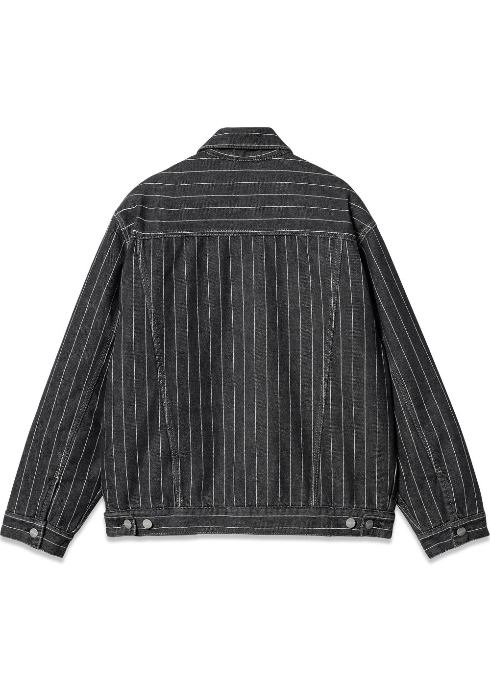 W Orlean Jacket - Orlean Stripe, Black / White Stone Washed - Image 4