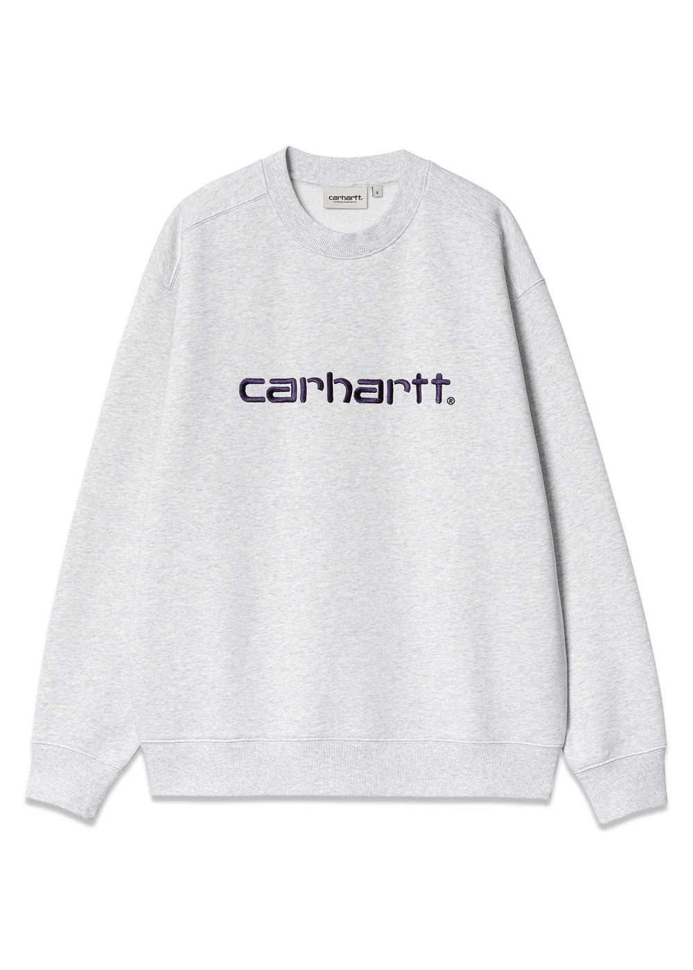 W Carhartt Sweat - Ash Heather / Tyrian