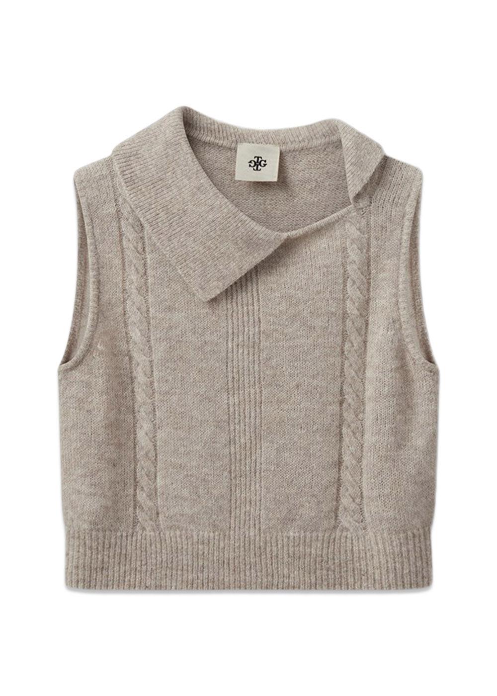 Verbier Drape Vest - Linen